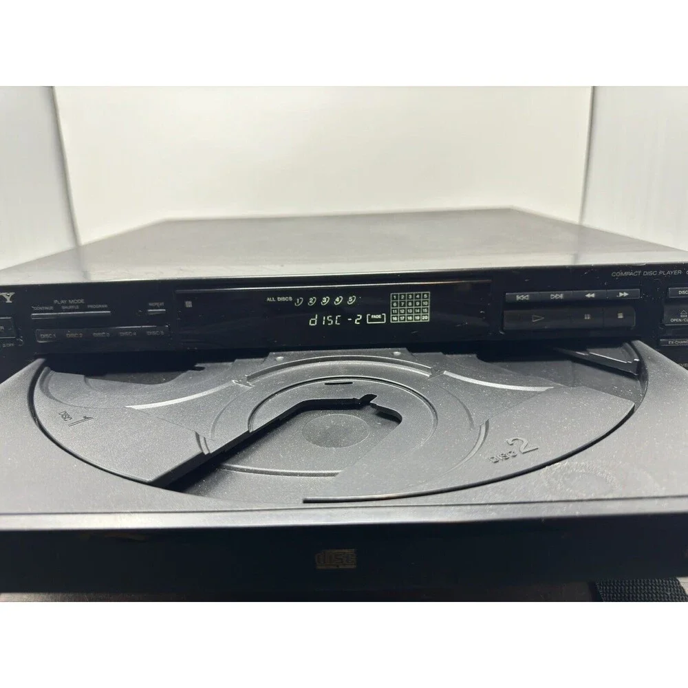 Sony CDP-C335 5 Disc CD Changer/Player No Remote - Tested And Working